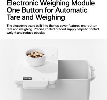 Контейнер для зберігання корму для тварин з вагами Pidan, 7.7 кг, вакуумний, для собак та котів