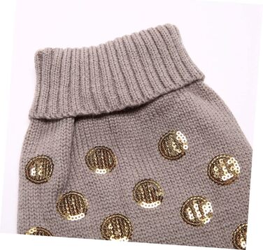 Теплий одяг для собак Angoiy Strickpuover - зимовий пуловер для собак, сірий, XXL