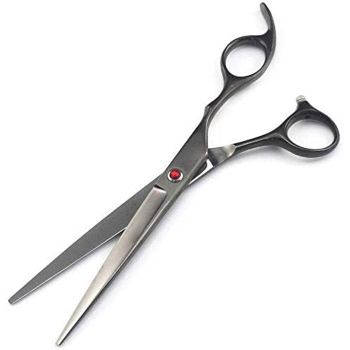 Набір професійних ножиць для грумінгу собак та котів, 17.8 см (7-дюймовий набір), чорний колір