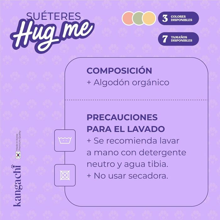 Світшот для собак маленьких порід Its Dog & Kangachi 'Hug Me', 100% органічна бавовна, колір м'ятний, розмір M