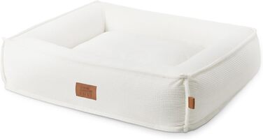 ТOWN & COUNTRY LUXE CuddleTown: М'яке ліжко для домашніх тварин, кремове, розмір M, 68x57x17 см