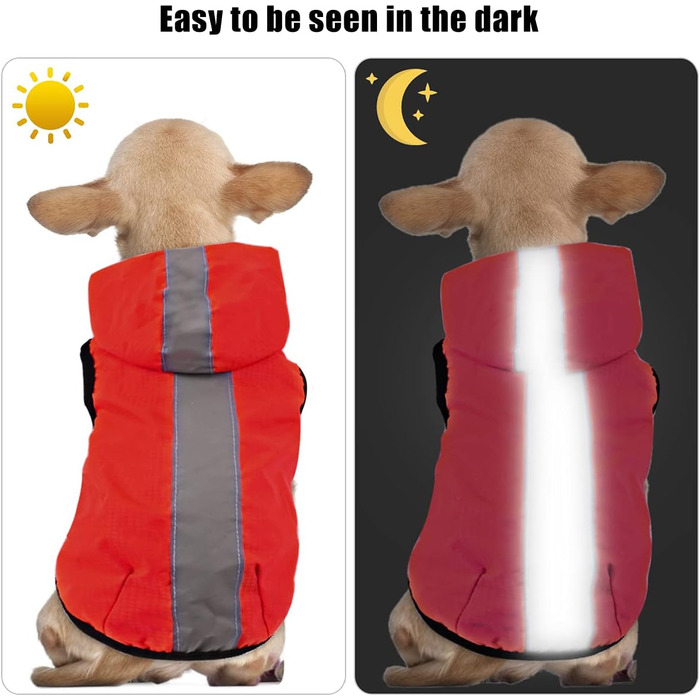 Водонепроникна куртка-комбінезон для собак 2-в-1 Idepet, для малих, середніх та великих собак (2XL, червоний)