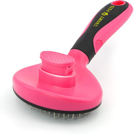 Uhomy Щітка для грумінгу домашніх тварин, самоочисна, для собак та котів, видаляє ковтуни та бруд