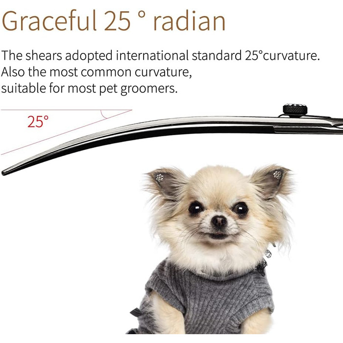 Ножиці для собак Fenice, професійні, з японської сталі 440C, 17.8/19.1/20.3 см
