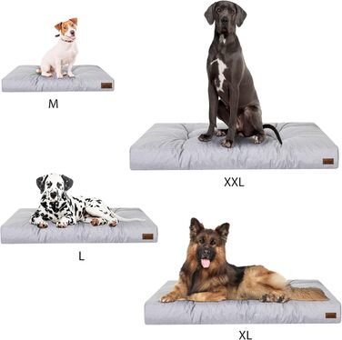 Крісло-ліжко для собак, прямокутне, 130 x 100 см, колір: сірий (пепельний)