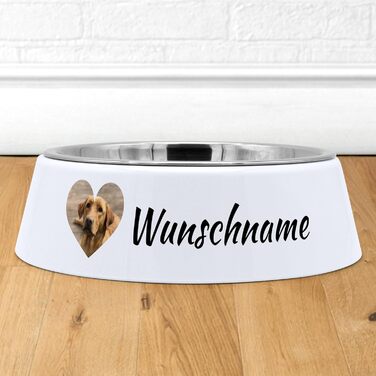 Миска для корму для собак PhotoFancy® з фотографією - персоналізована з власним дизайном (Layout 3)