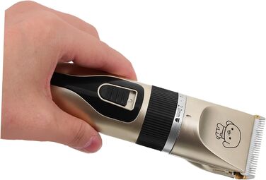 Електричний собачий триммер Hanabass з титановими лезами та керамічним покриттям. Безшумна машинка для грумінгу собак та цуценят, для догляду за вухами та обличчям. Бездротова, для чутливої шкіри.