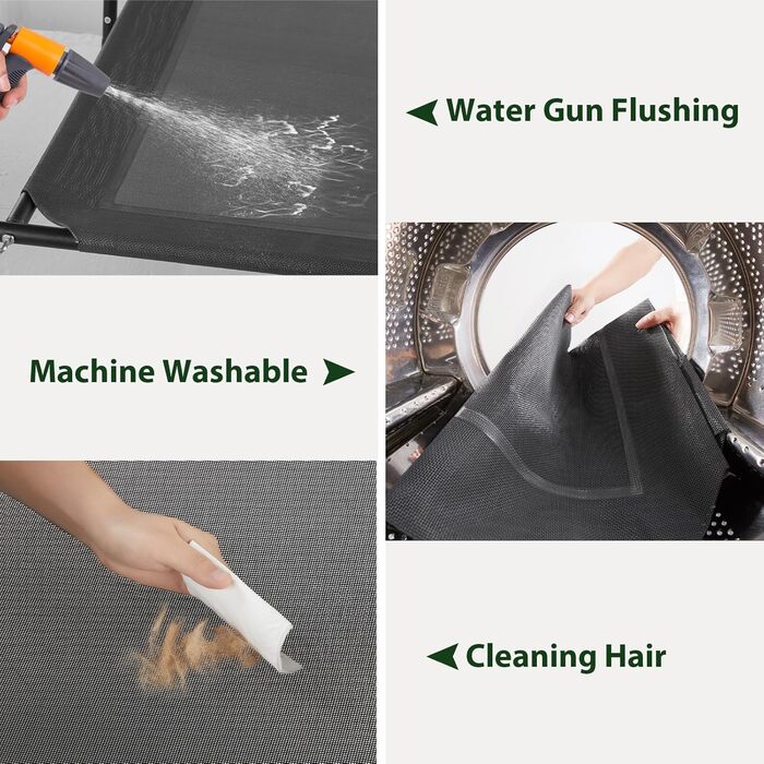 Кругле ліжко для собак великих порід RRPETHOME з металевим каркасом, U-подібною подушкою, чорного кольору. Розмір: 91.4 x 66 x 20.3 см