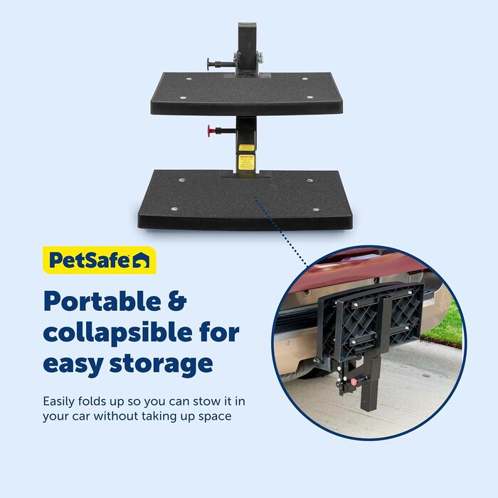 PetSafe Happy Ride Купура для собак, 5.1 см, висока тяга, складна для подорожей, до 90 кг