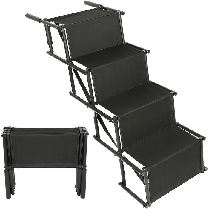 Рампа для собак у машину, складана, чорна, до 75 кг