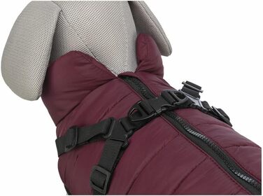 Шлейка для собак TRIXIE Pirou Winter Mantel, розмір S (33 см), колір Сангрія