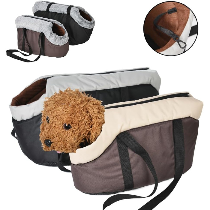 Рюкзак для собак Bis, сумка для маленьких собак на прогулянках, переноска для цуценят, теплий рюкзак на плечі для Yorkies, аксесуари для домашніх тварин (Коричневий 1, M)