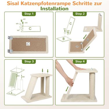 Драбина-кіготь Globlazer для котів XL, бежева, з 2 будиночками, платформа, іграшки, для великих котів та сениорів