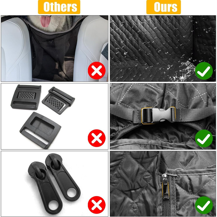 Захисний чохол на сидіння автомобіля для собак, сумісний з Tesla Model 3 Y S (2018-2023), X3 G01, водонепроникний та стійкий до подряпин