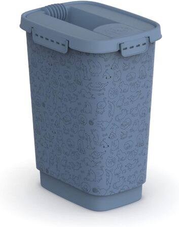 Контейнер для корму Rotho MyPet Cody 10л з кришкою та клапаном, BPA-free, антрацит/білий