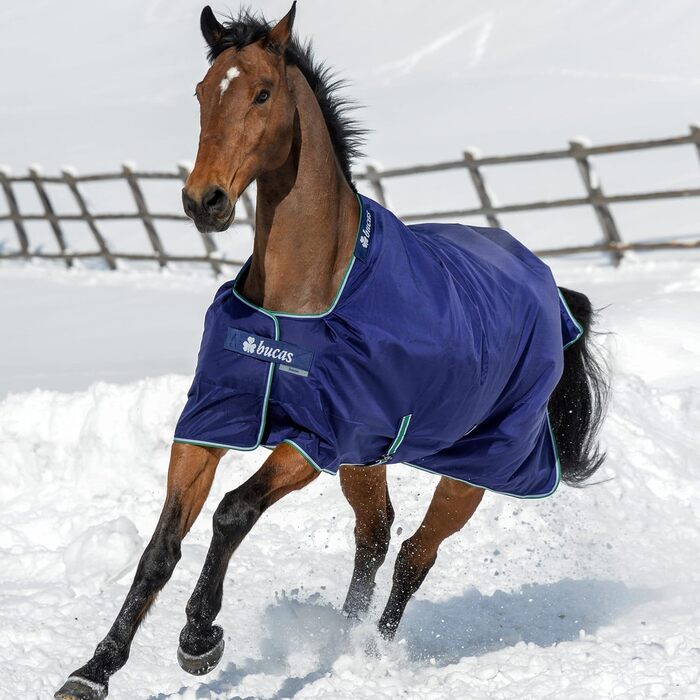 Дощова кінська попона Bucas Smartex Light, синя, 140 см, з функцією stay-dry