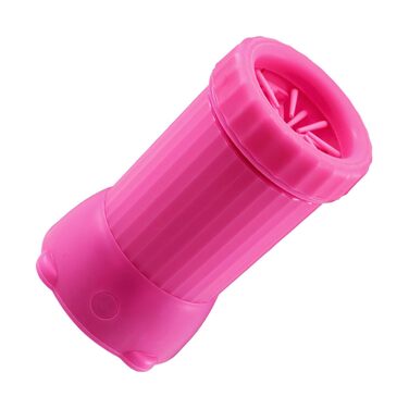 Автоматичний мийник лап для собак, USB, для подорожей, зелений (рожевий)