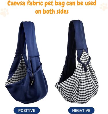 Сумка-переноска для собак Lyneun 6 кг, дихаюча, регульована, для прогулянок та подорожей (Морська блакить)