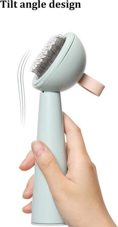 Щітка для котів, щітка для собак, видалення шерсті тварин, для короткої та довгої шерсті, самоочисна, біла