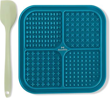 Лежак-іграшка для собак та котів BoneItUp - Slow Feeder, BPA-Free, для здорового травлення та чищення зубів, блакитний