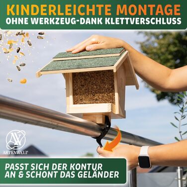 Підвісна годівниця для птахів на балкон Vogelhaus, кормушка для птахів, годівниця для зерна, кормовий будиночок для вуличних і диких птахів