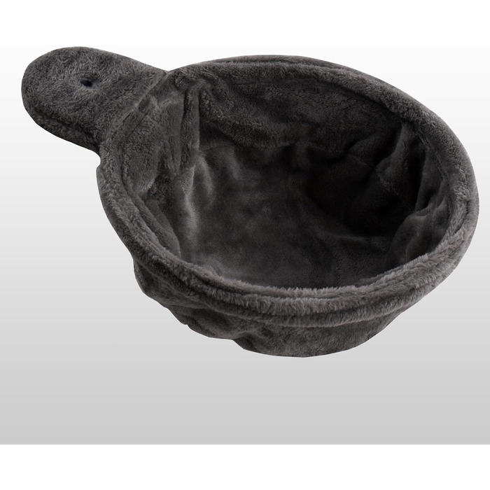 Лягушка для котячого будиночку HappyPet XL, Ø 40 см, з металевим каркасом, 440 г плюшу, до 15 кг, антрацит