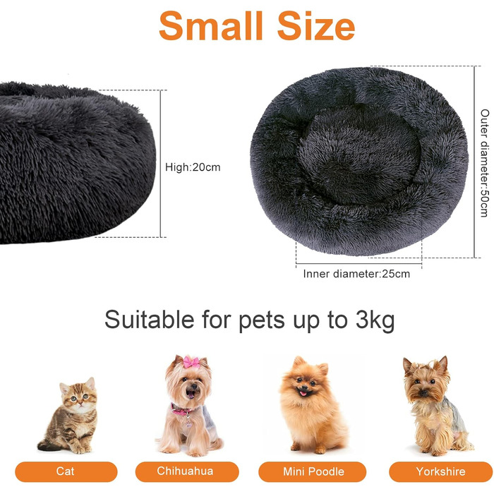 Крісло-гніздо для собак та котів, 80 см, темно-сірий. Зручне, м'яке, знімний та миючий чохол, антистрес, XL