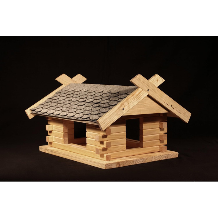 Великий набір для зборки сірого годівнички для птахів, 44×37×27 см