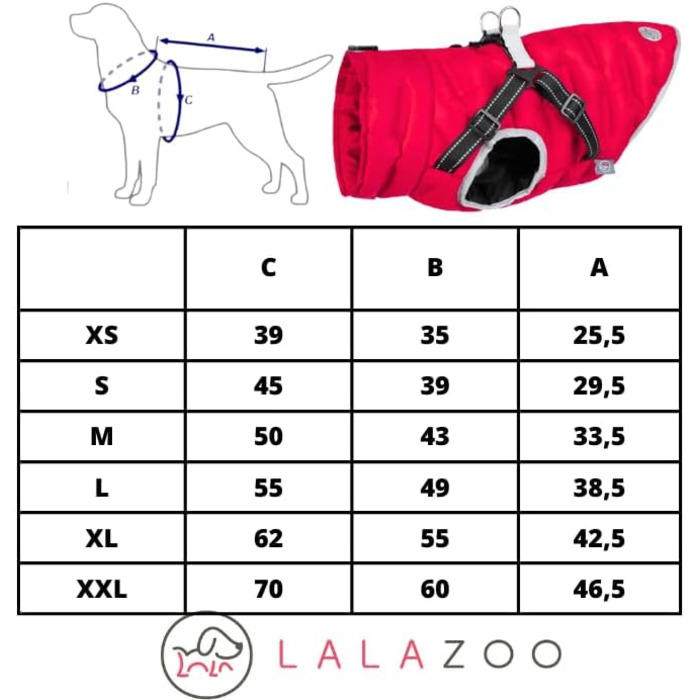 Водонепроникна тепла куртка для собак 2-в-1 з інтегрованою шлейкою - Зимова куртка для собак з відбиваючими елементами, вітронепроникна та легка, ідеальна для осені та зими, червона, розмір L