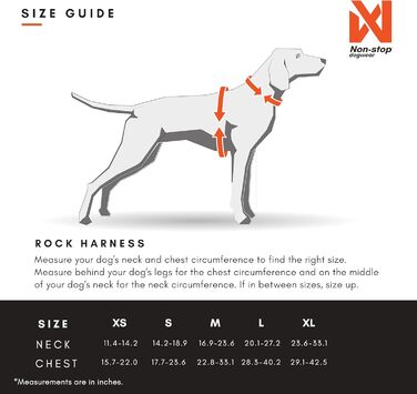 Шлейка для собак Non-Stop Dogwear Rock Harness, розмір M, чорна