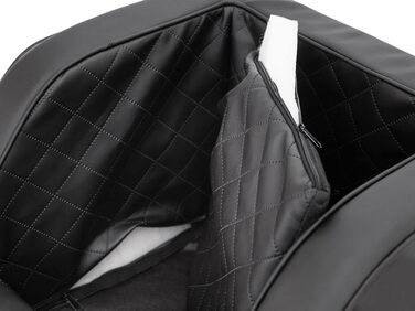 Крісло для собак, переноска для собак, лежанка для собак, переноски для тварин, заднє сидіння, ковдра для собак, корзина для собак, лежанка для котів, для маленьких собак, чорна шкіра, (46x46x31 см)