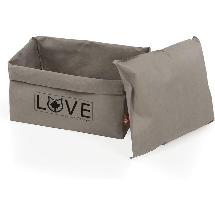 Ліжко для котів CanadianCat Katzenbett 45x35x35 см - затишне гніздо з картону та паперу