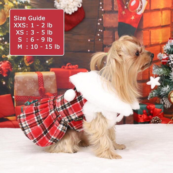 Пуловер для собак з повідком, комплект з D-подібним кільцем, в клітинку, з флісу, одяг для маленьких собак, дівчаток та хлопчиків, зимове халат для домашніх тварин, теплий одяг, теплий халат для собак, осінь, розмір XXS, червоний/подорожний, однотонний (G