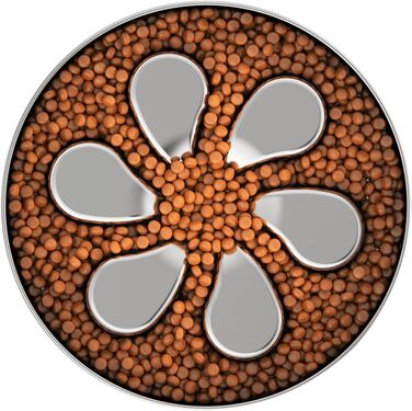 Миска для собак Slow Feeder з нержавіючої сталі 304, 3 чаші, лабіринтова миска для уповільнення годування, антиковзаюча підставка XL (3.5-4 чашки)