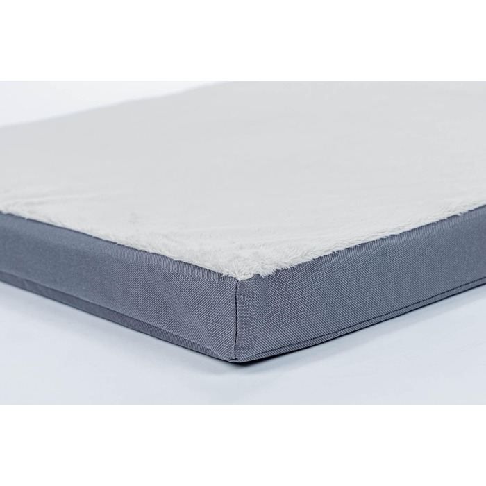 Ортопедичне собаче ліжко TrendPet Viscado сірого кольору, 100 см