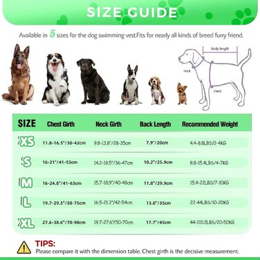 Жилет для плавання собак великий, безпечний жилет для собак, для плавання та катання на човнах, світловідбиваючий жилет для цуценят з високою плавучістю та ручкою для рятування, регульований розмір Large (Обхват грудей: 19.7-29.5 дюймів) (Large (Обхват гр