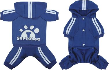 Світшот для собак LONTEPET, теплий зимовий костюм для маленьких собак та цуценят, бавовна, розмір XL-XXL, блакитний