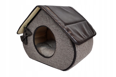 Ліжко-будиночок SjestaPupila для собак та котів, розмір S (30x30 см)