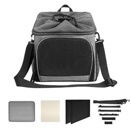 Фаркоп-кошик для собак YNPQTDS, переноска для велосипеда з аксесуарами, знімна легка переноска з дихаючим аксесуаром для подорожей, кемпінгу, саду та покупок