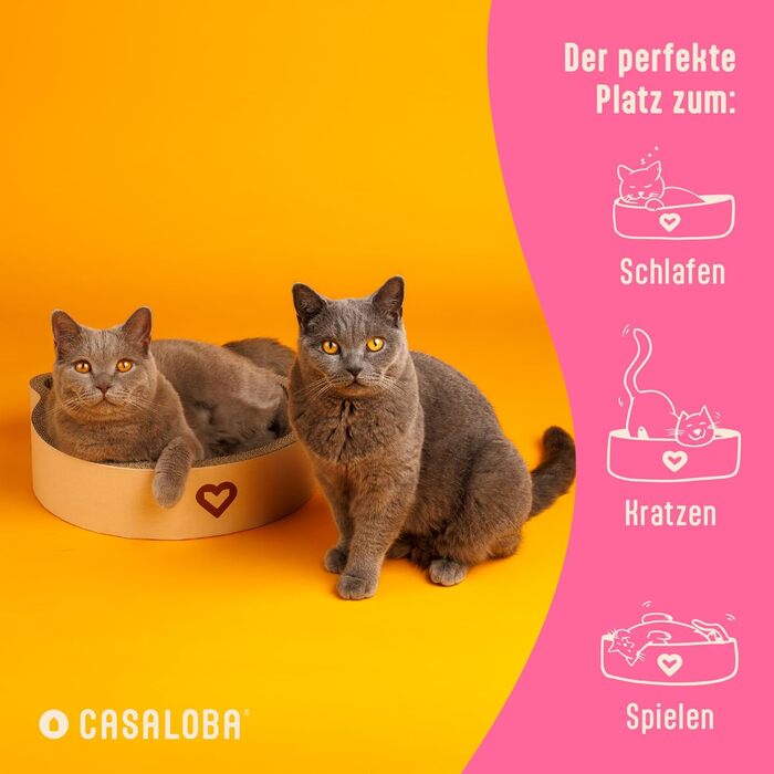Котячий будиночок-лежанка для сну, ігор і дряпання, міцний картонний когтеточка у формі котячої голови, 3-в-1 іграшка та меблі для котів