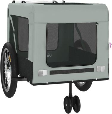 Фаркоп-причіп для велосипеда Gecheer, чорний, для собак, 123x63x66 см, сірий