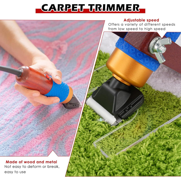 Електричний триммер для килимів з лезом, інструмент для туфтингу, для ручного виготовлення килимів