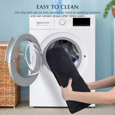 Ортопедичне ліжко для собак BVAGSS, миється, м'яке, тепле, для маленьких, середніх та великих собак, 76x50x4 см, сірий