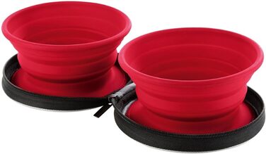 Силіконовий набір для годування Hunter з кишенею, 750 мл, червоний, універсальний розмір