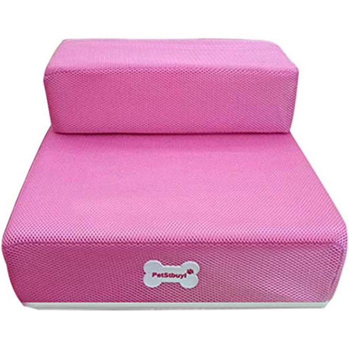 Східці для собак Левоберг - сходи для тварин для маленьких собак, котів, для ліжка (світло-рожевий)