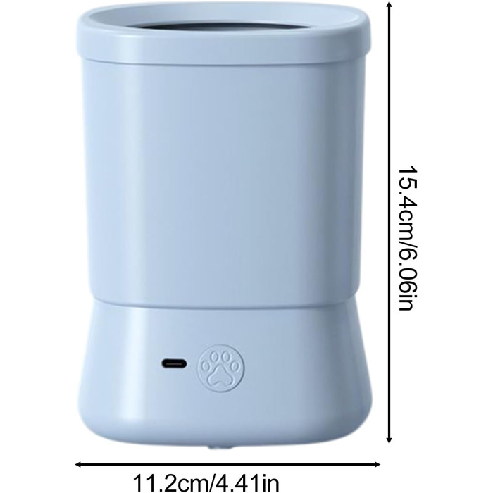 Автоматичний очисник лап для собак | Бездротовий, водонепроникний, 2 швидкості, аксесуари для подорожей, кемпінгу, хатнього використання (Блакитний)