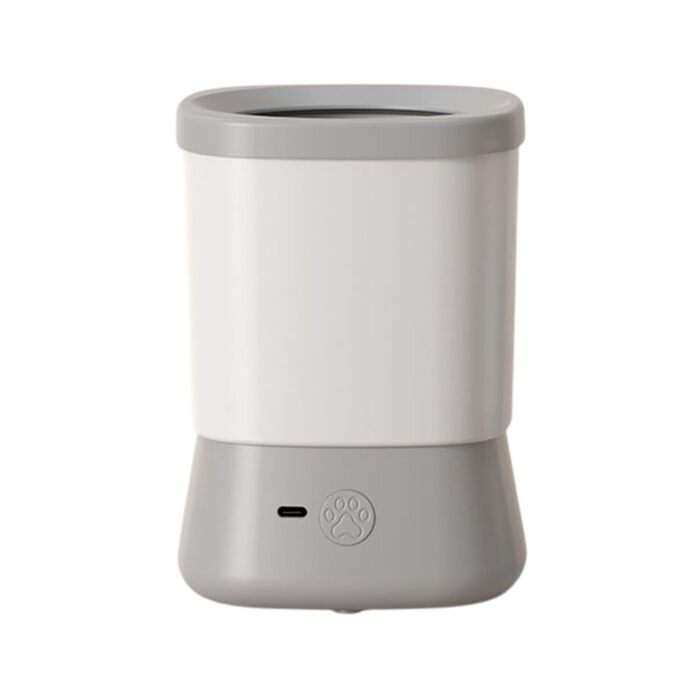 Очисник лап для собак Pfotenreiniger – 2 швидкості, портативний, проти бруду | Компактний для кемпінгу, подорожей, сірого кольору