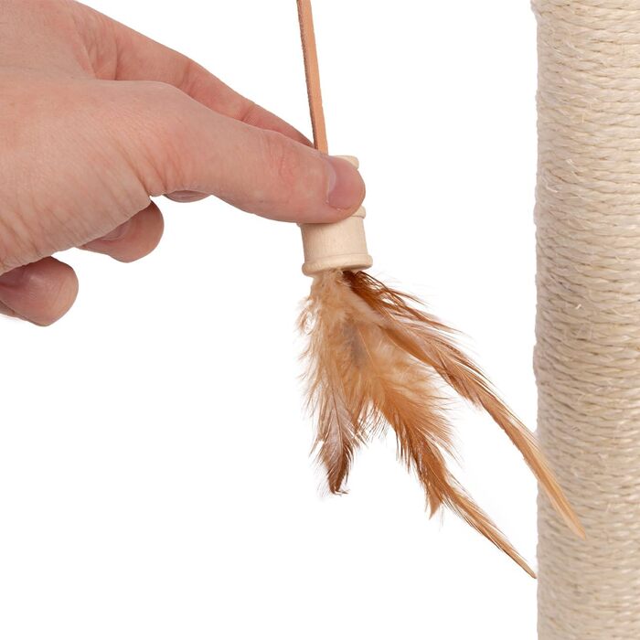 Котячий стовпчик для котів Lilly - інтерактивна іграшка для самостійних занять | 78 см | 33 x 33 x 80 см