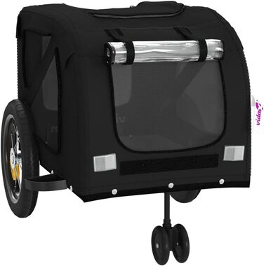 Причіп для тварин (122x52x53 см, Чорний) - Причіп для собак, котів та інших тварин