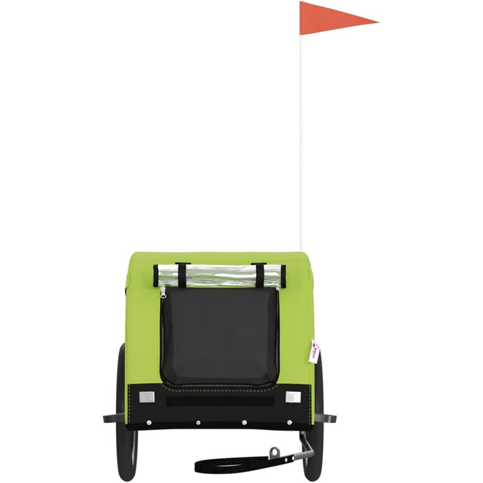 SECOLI Причіп для собак, візок для собак, буги для собак з відбивачем. Причіп для велосипеда для собак до 45 кг, зелений, 136 x 69 x 73.5 см